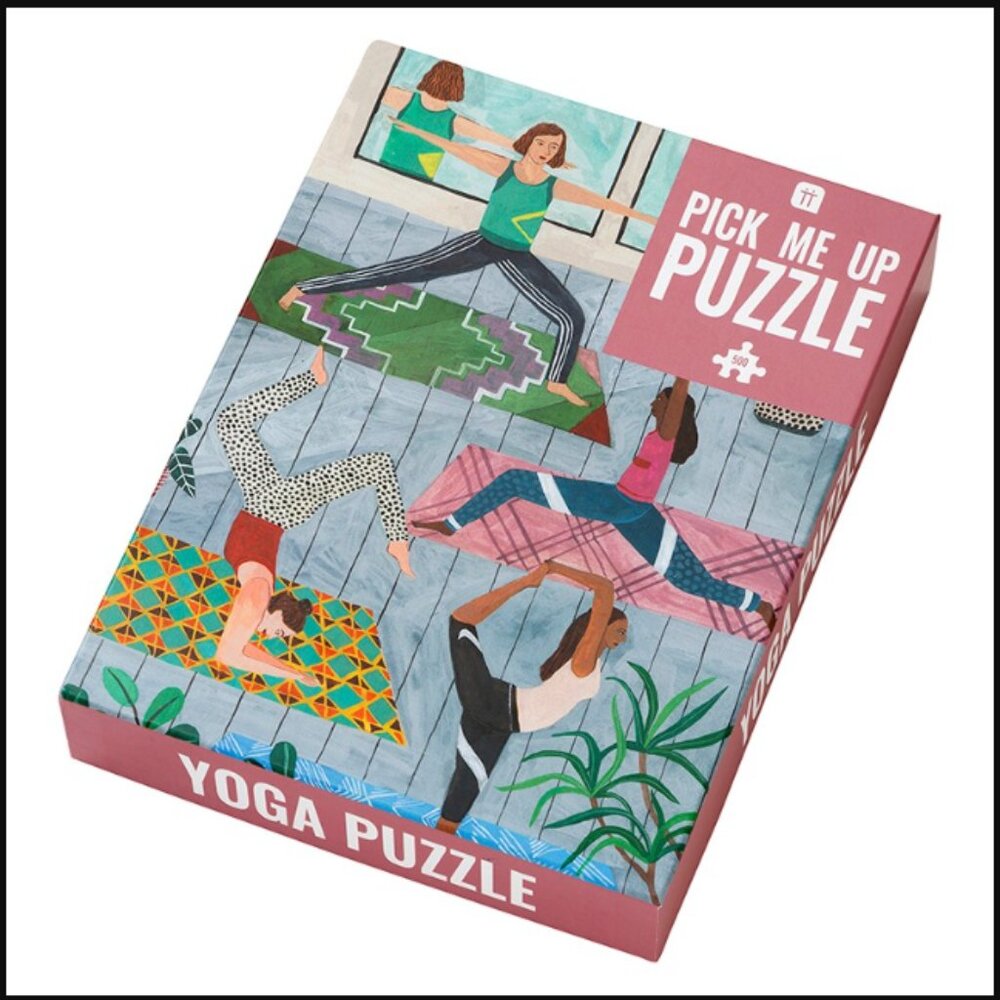 ❣️2/$36 NIB Talking Tables Pick Me Up Puzzle Yoga 500 Pieces Retail Price $27.00